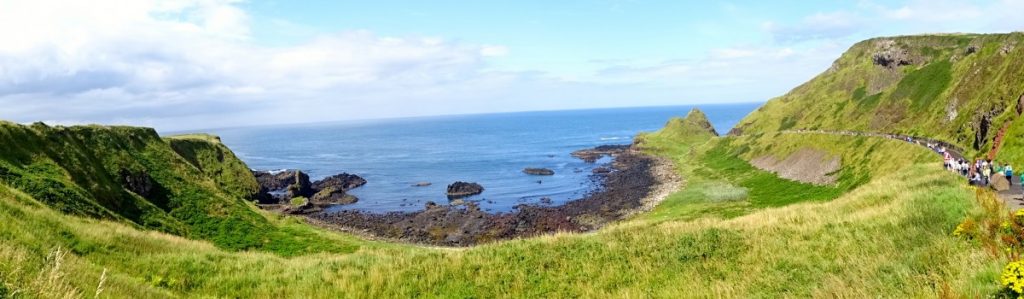 Irlanda Giant's Causeway vista dall'alto