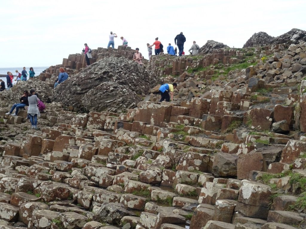 Irlanda Giant's Causeway rocce di basalto