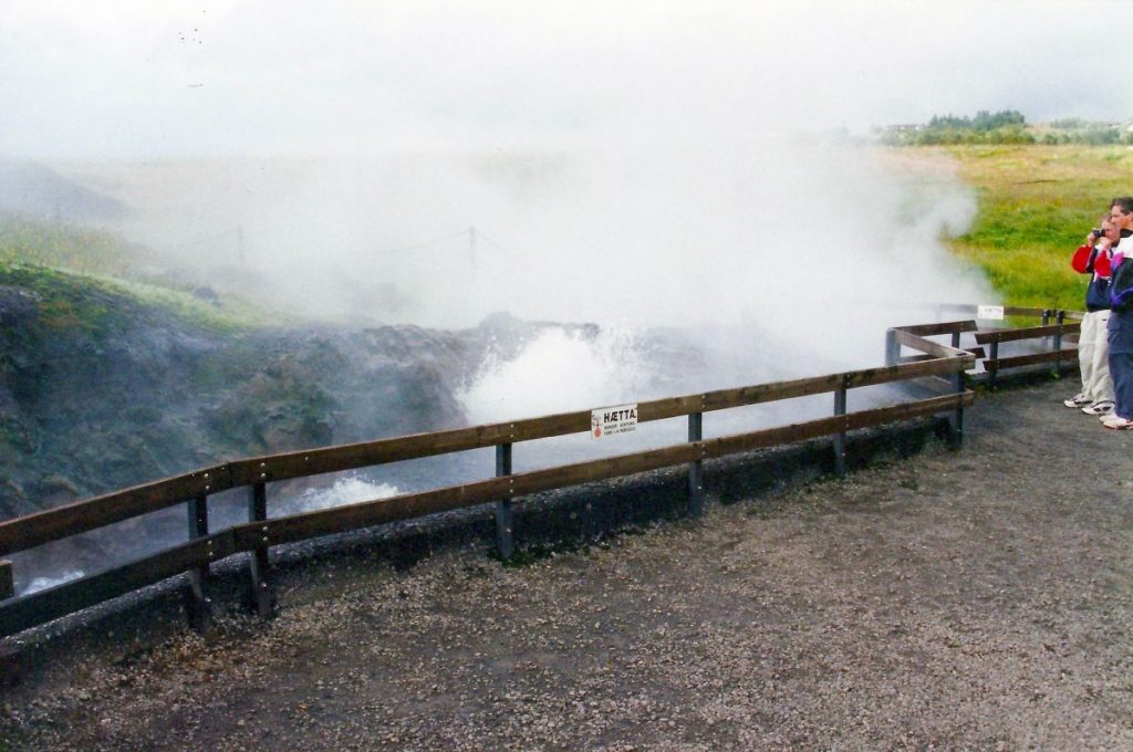 Islanda geyser