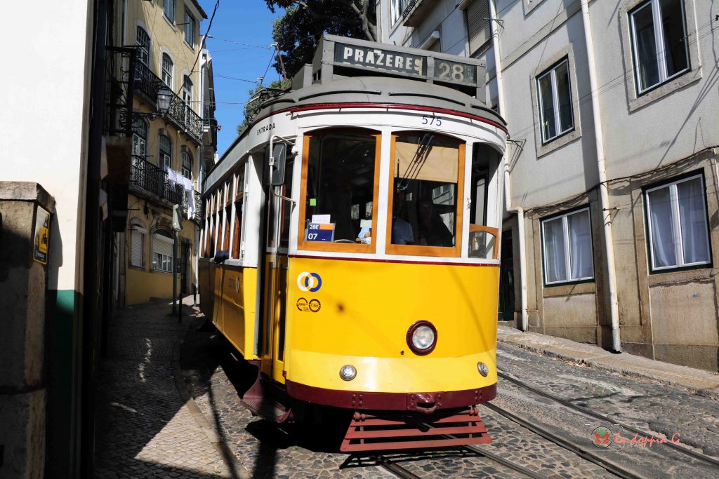 i tram gialli di lisbona