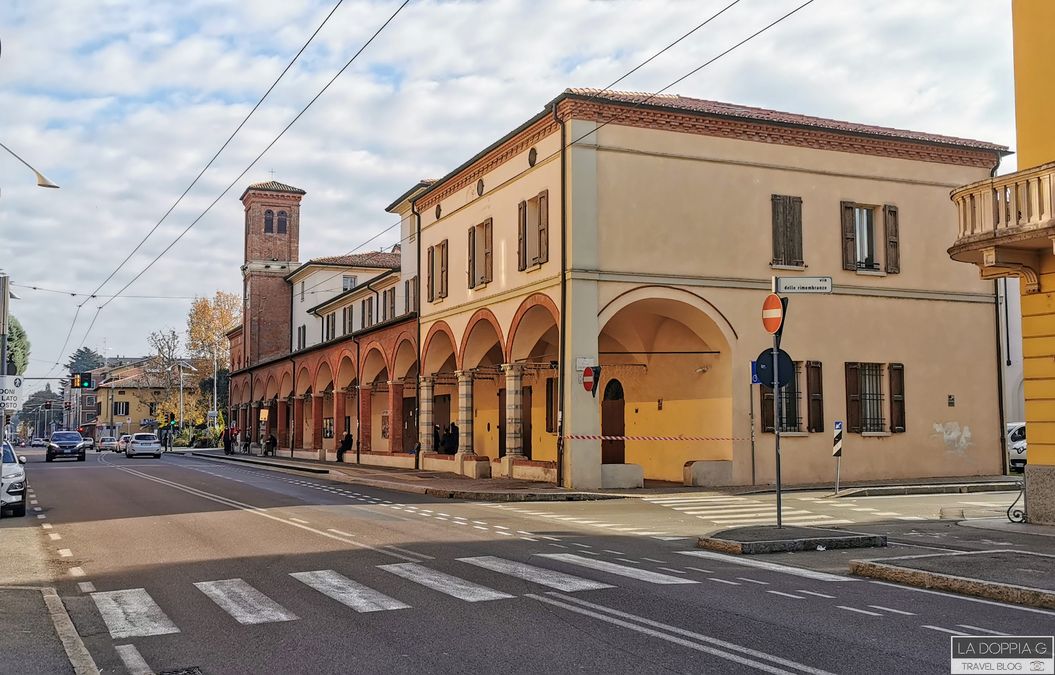 san lazzaro vista dalla via emilia venendo da bologna