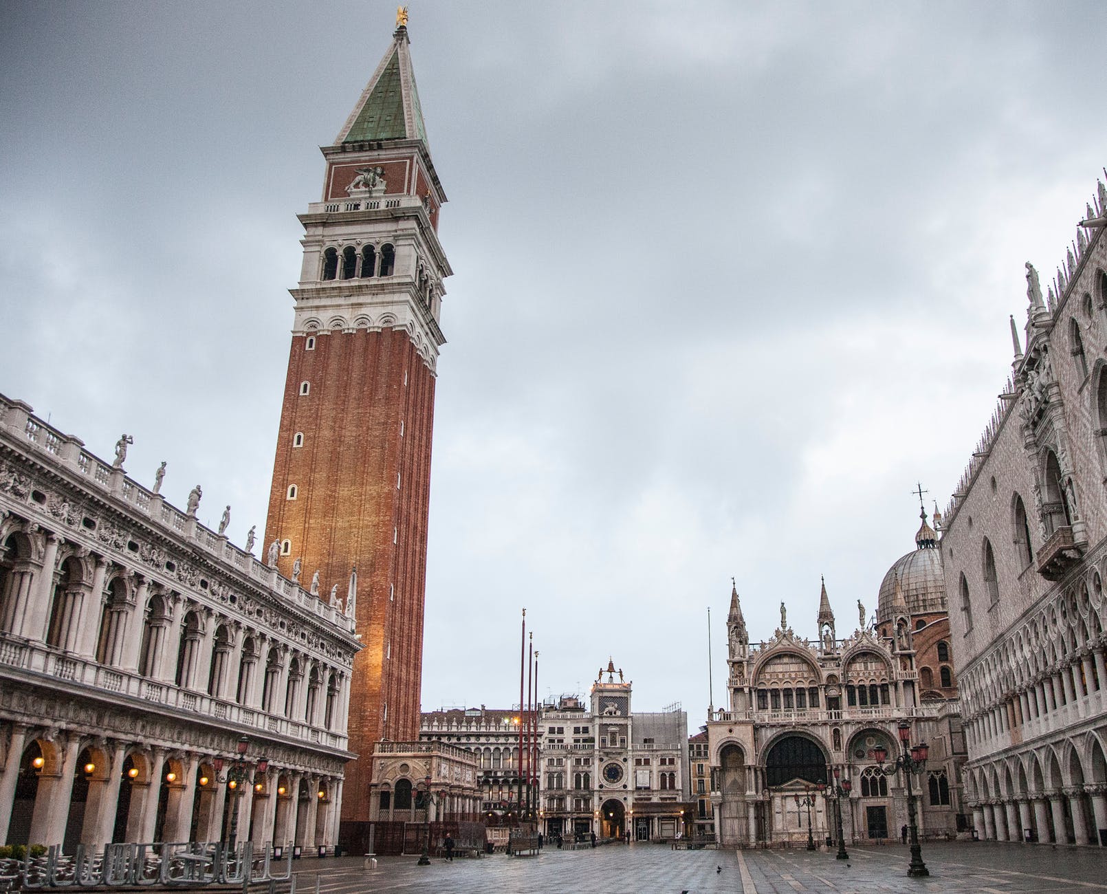 buildings under the cloudy sky