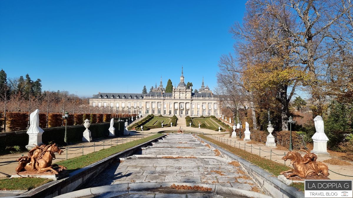 palazzo reale vicino a Segovia. Giardini de la Granja de San Ildefonso