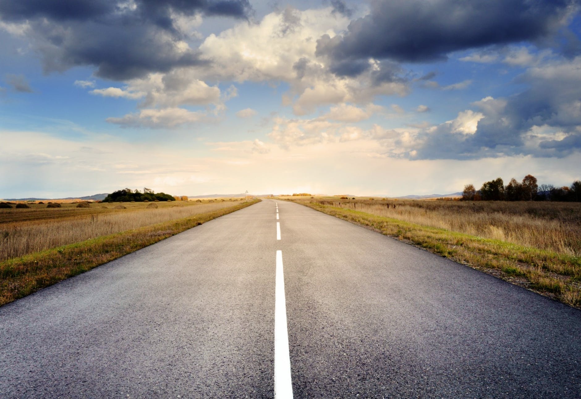 road landscape nature sky