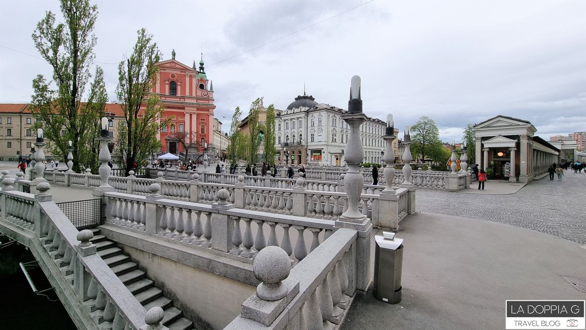 ponte triplo a Lubiana, capitale della Slovenia