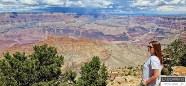 grand canyon national park lungo la desert view drive, south rim. itinerario on the road parchi usa tra arizona a utah