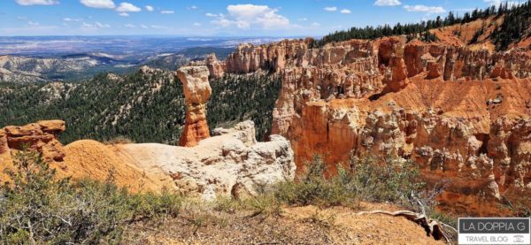 vista dal rainbow point al bryce canyon. itinerario on the road parchi usa tra arizona a utah