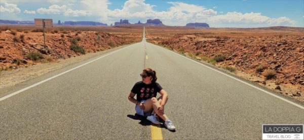 Forrest gump point alla Monument Valley. itinerario on the road parchi usa tra arizona a utah