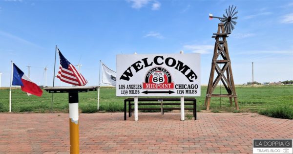 adrian punto di mezzo in texas della Route 66