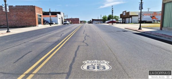 la route 66 in kansas