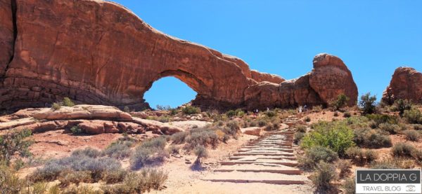 Window Arch nel Arches National Park in Utah, USA