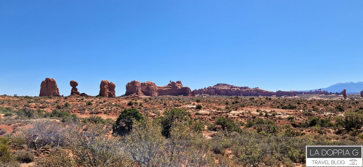 balanced rock nel Arches National Park in Utah, USA